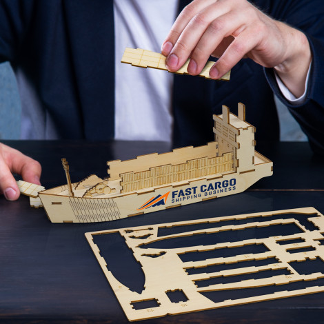 brandcraft-cargo-ship-wooden-model - Image 5
