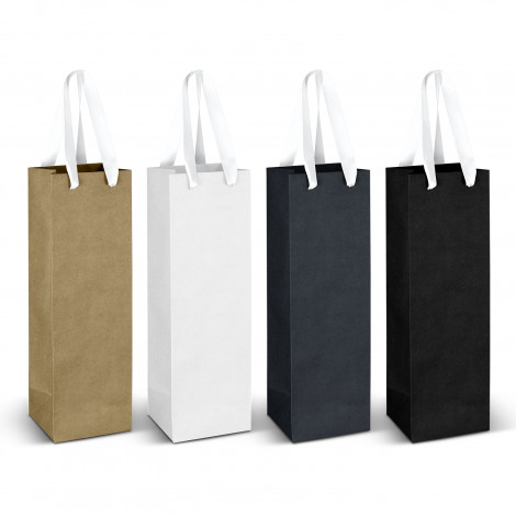 wine-ribbon-handle-paper-bag - Image 2