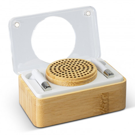 bamboo-wireless-speaker-earbud-set - Image 3