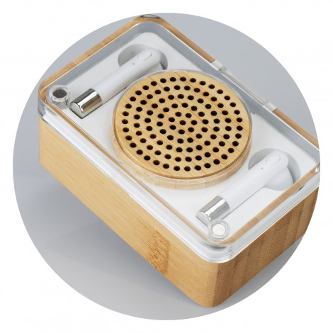 bamboo-wireless-speaker-earbud-set - Image 4